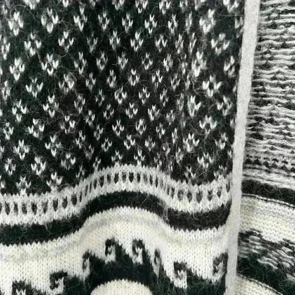 Cotton On Cardigan Womens XS Mohair Blend Fair Isle Long Cozy Eclectic Grandpa - Picture 5 of 11